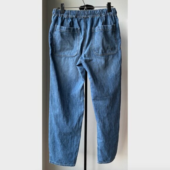 J. Crew Blue Denim Drawstring Pant - Size 26 - Picture 4 of 5